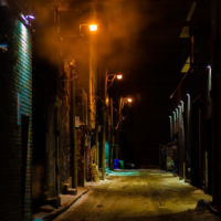 Dark alleyway, symbolizing concept of negligent security.